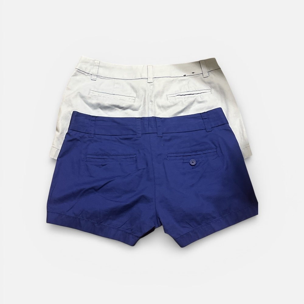 J. Crew Women's Shorts in Blue and White